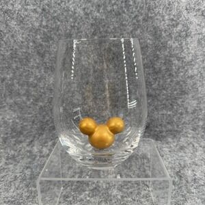 Disney‎ Mickey Mouse Stemless Wine Glass 13 Oz Hallmark Collectible 3D